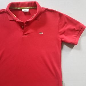 Lacoste polo with miniature croc